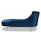 Baxton Studio Kailyn Glam and Luxe Navy Blue Velvet Fabric and Gold Finished Chaise 174-11025-Zoro - alternate 8